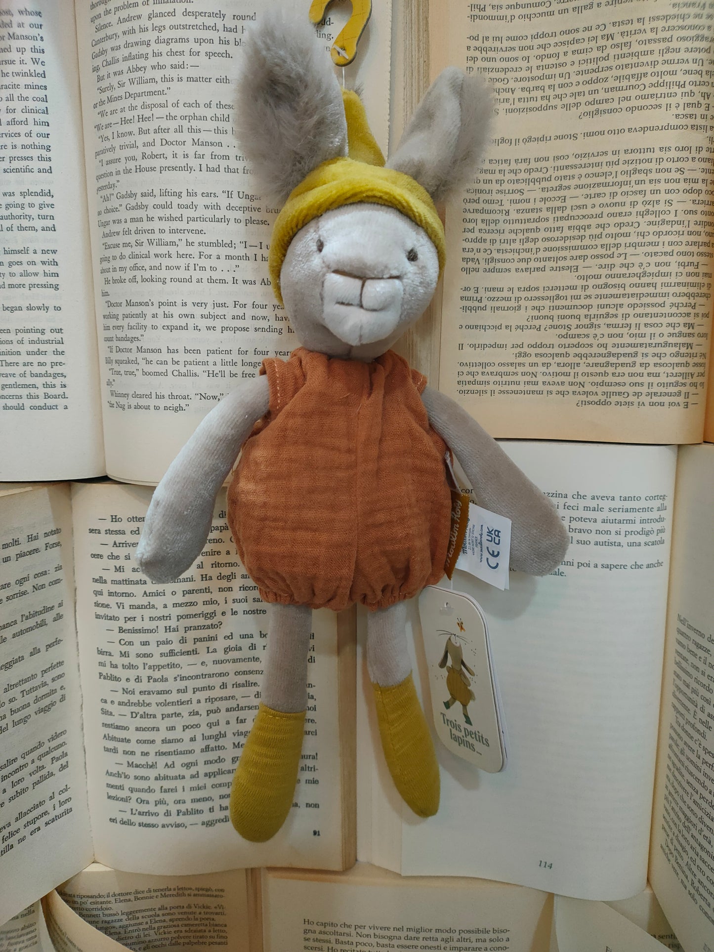 PUPAZZO CONIGLIO ARGILLA