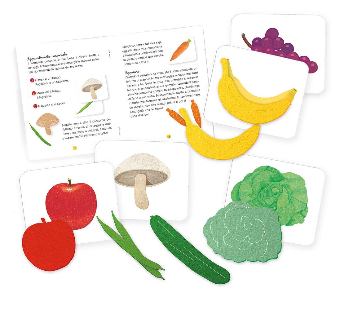 I PICCOLI MONTESSORI: I MIEI FRUTTI ORTAGGI DI FELTRO