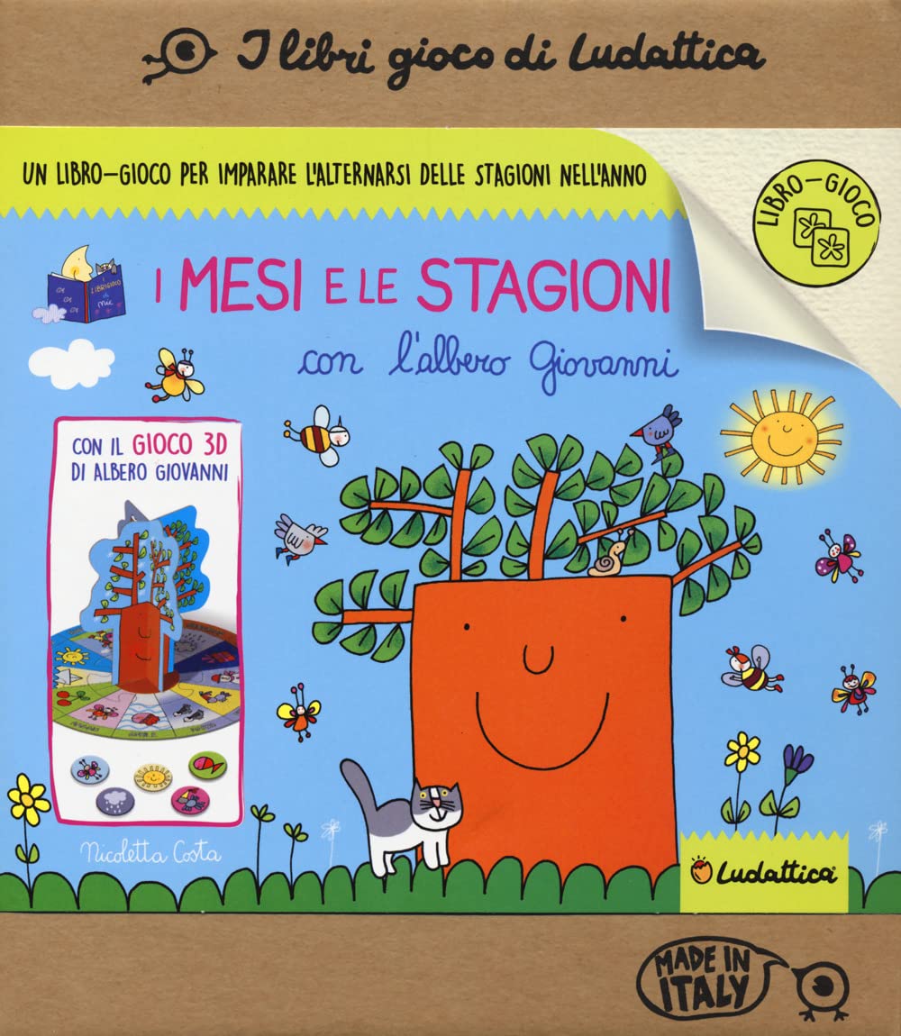 I MESI E LE STAGIONI CON L'ALBERO GIOVANNI. LIBRO GIOCO • Nicoletta Costa