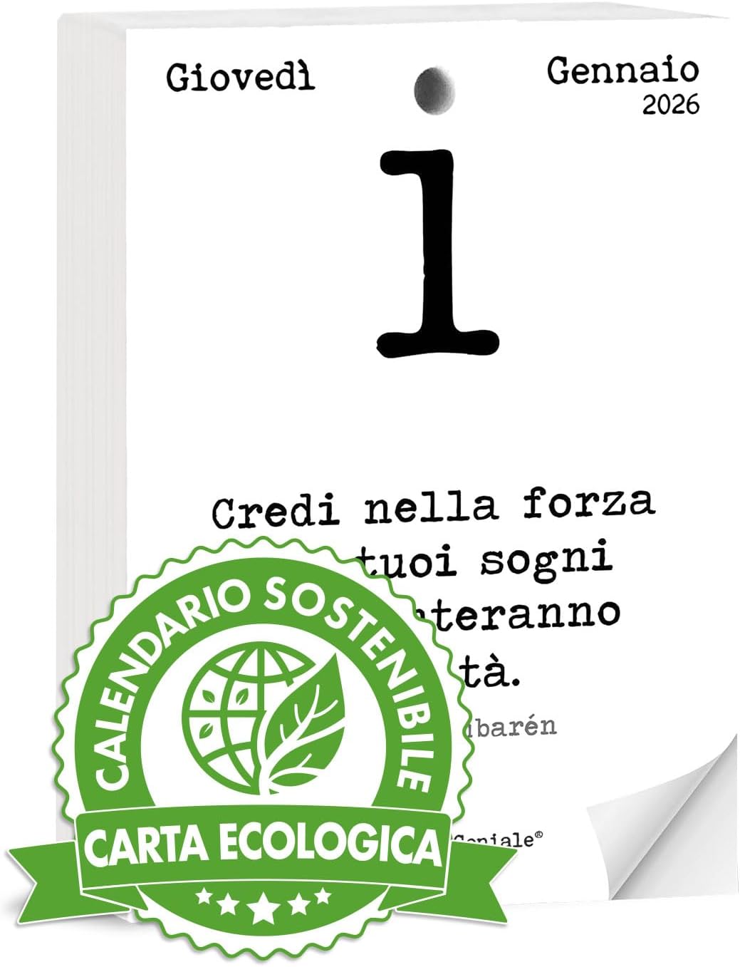 RICARICA CALENDARIO GENIALE 2026