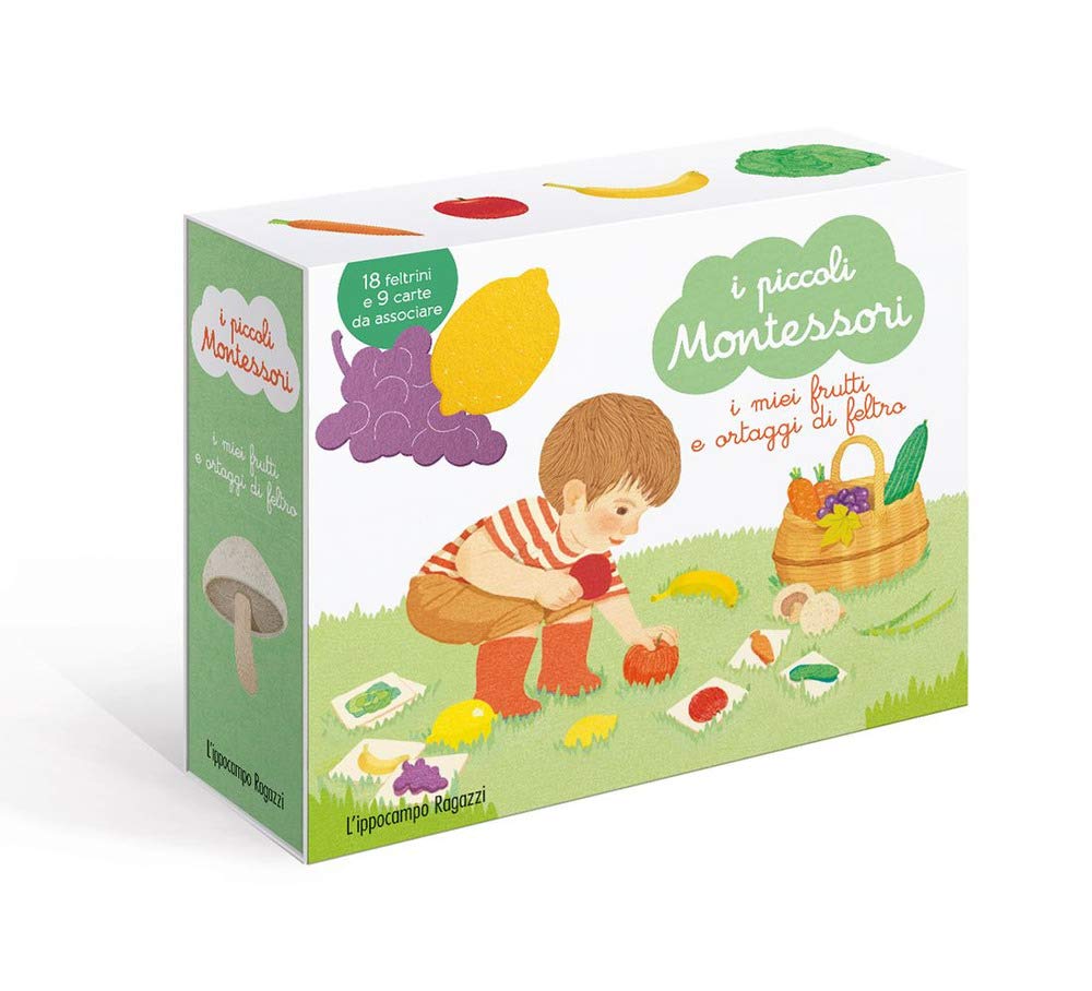 I PICCOLI MONTESSORI: I MIEI FRUTTI ORTAGGI DI FELTRO