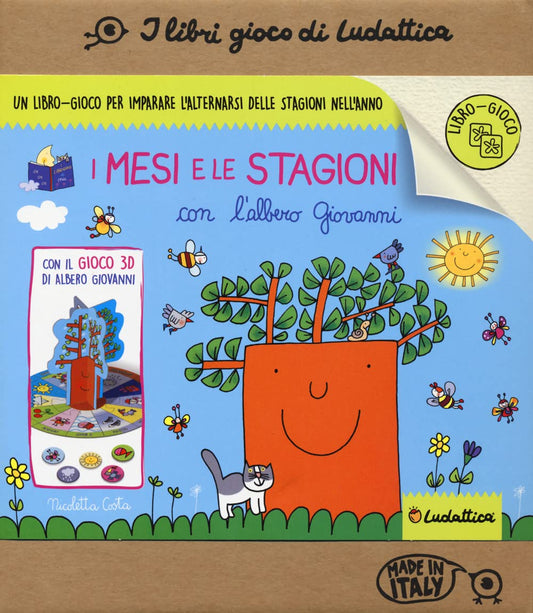 I MESI E LE STAGIONI CON L'ALBERO GIOVANNI. LIBRO GIOCO • Nicoletta Costa
