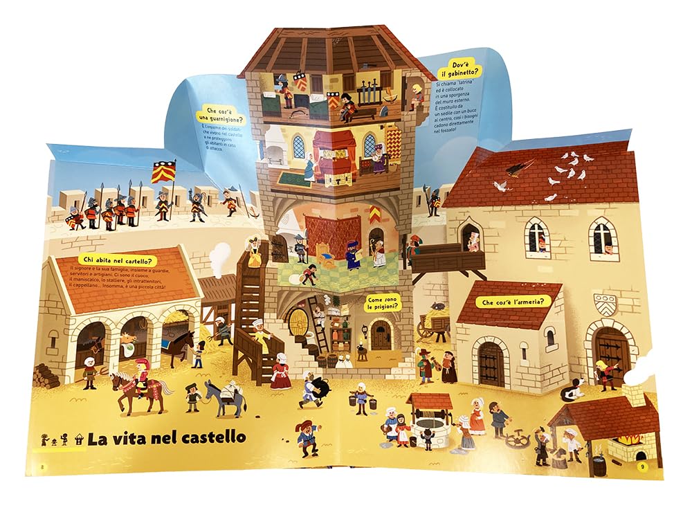 LA VITA NEL CASTELLO MEDIEVALE. ed. pop-up